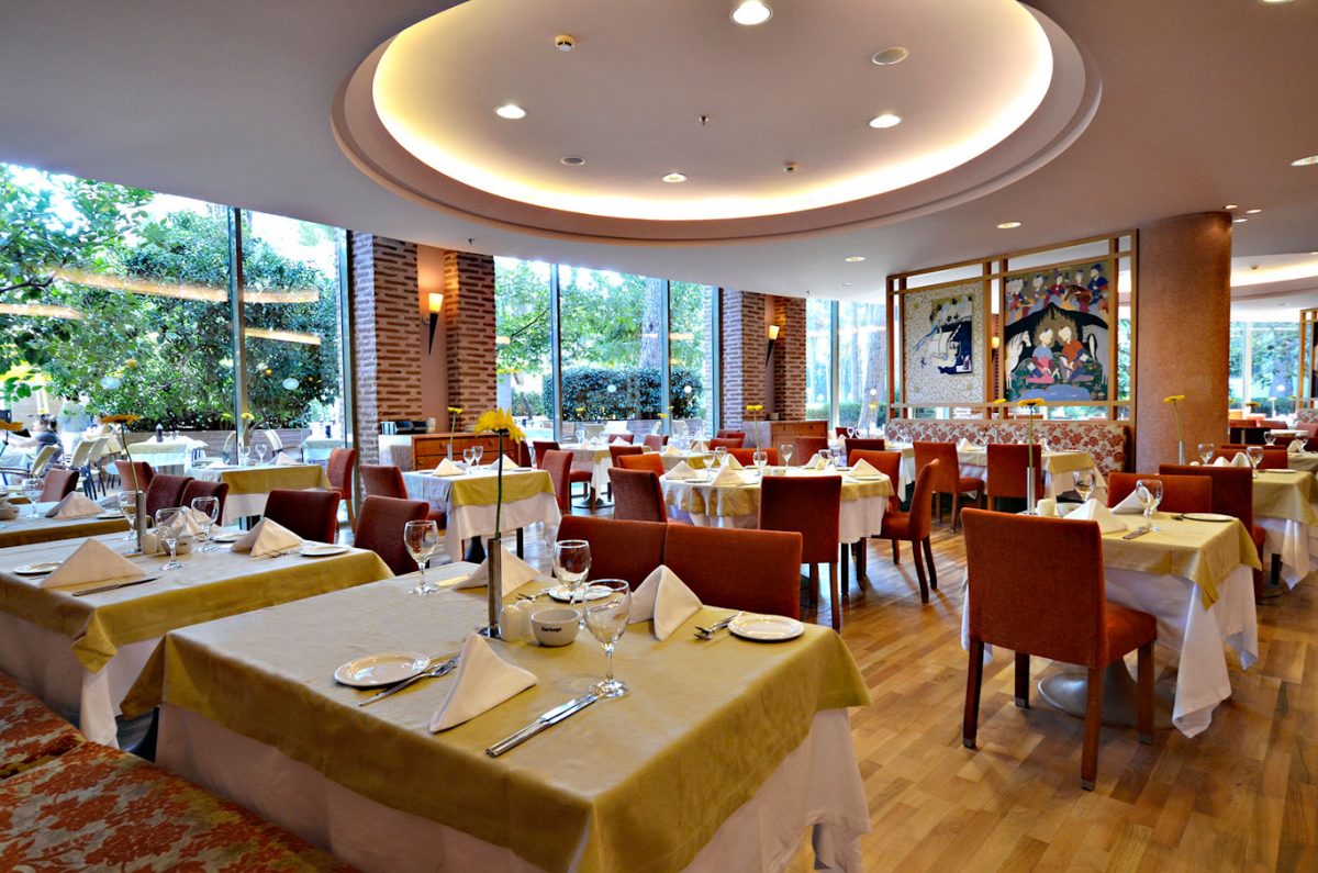 One of the restaurants at Gloria Verde Hotel, Belek, Turkey