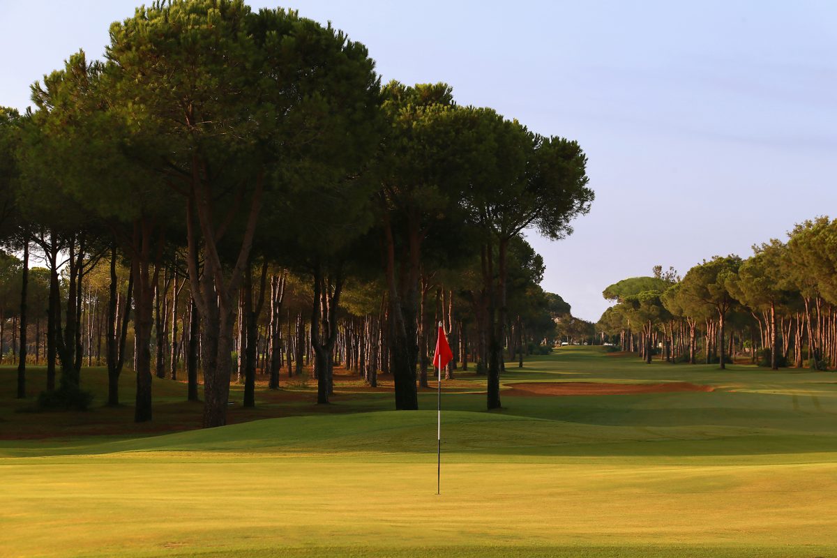 The 17th hole at Gloria Old Course, Belek, Turkey
