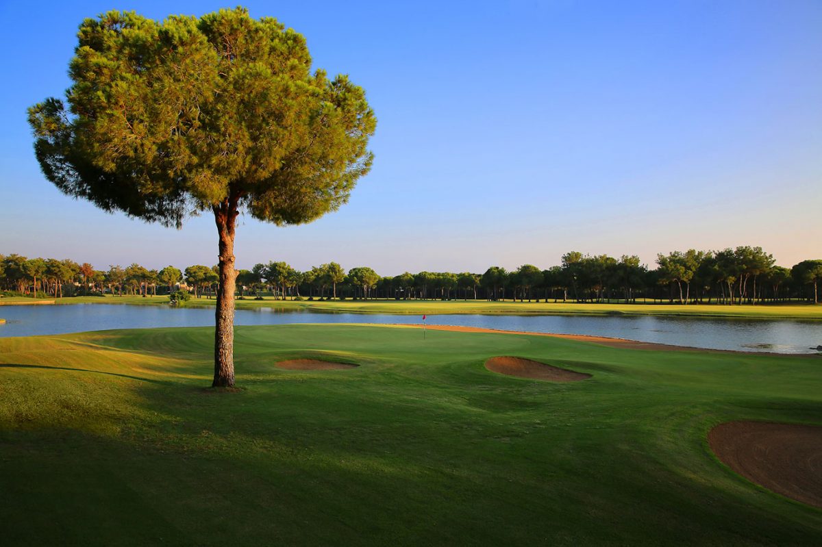 The 14th hole at Gloria Old Golf course, Belek, Turkey