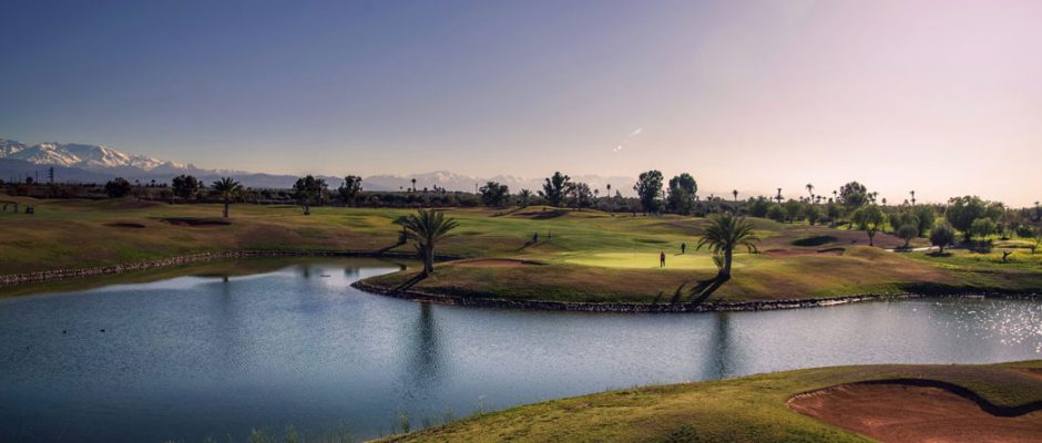 Beautiful setting for Amelkis Golf Club, Marrakech, Morocco