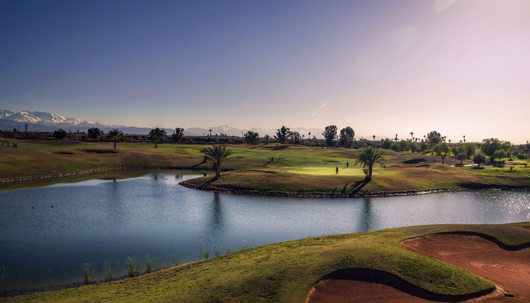 Beautiful setting for Amelkis Golf Club, Marrakech, Morocco