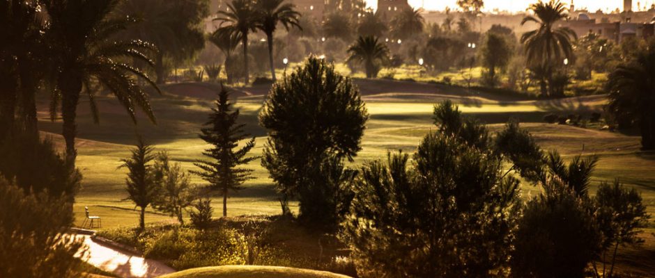 Shadows over Amelkis Golf Club, Marrakech, Morocco