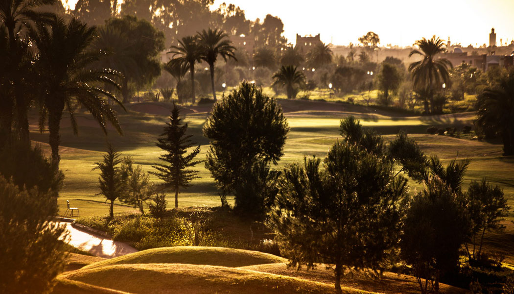Shadows over Amelkis Golf Club, Marrakech, Morocco