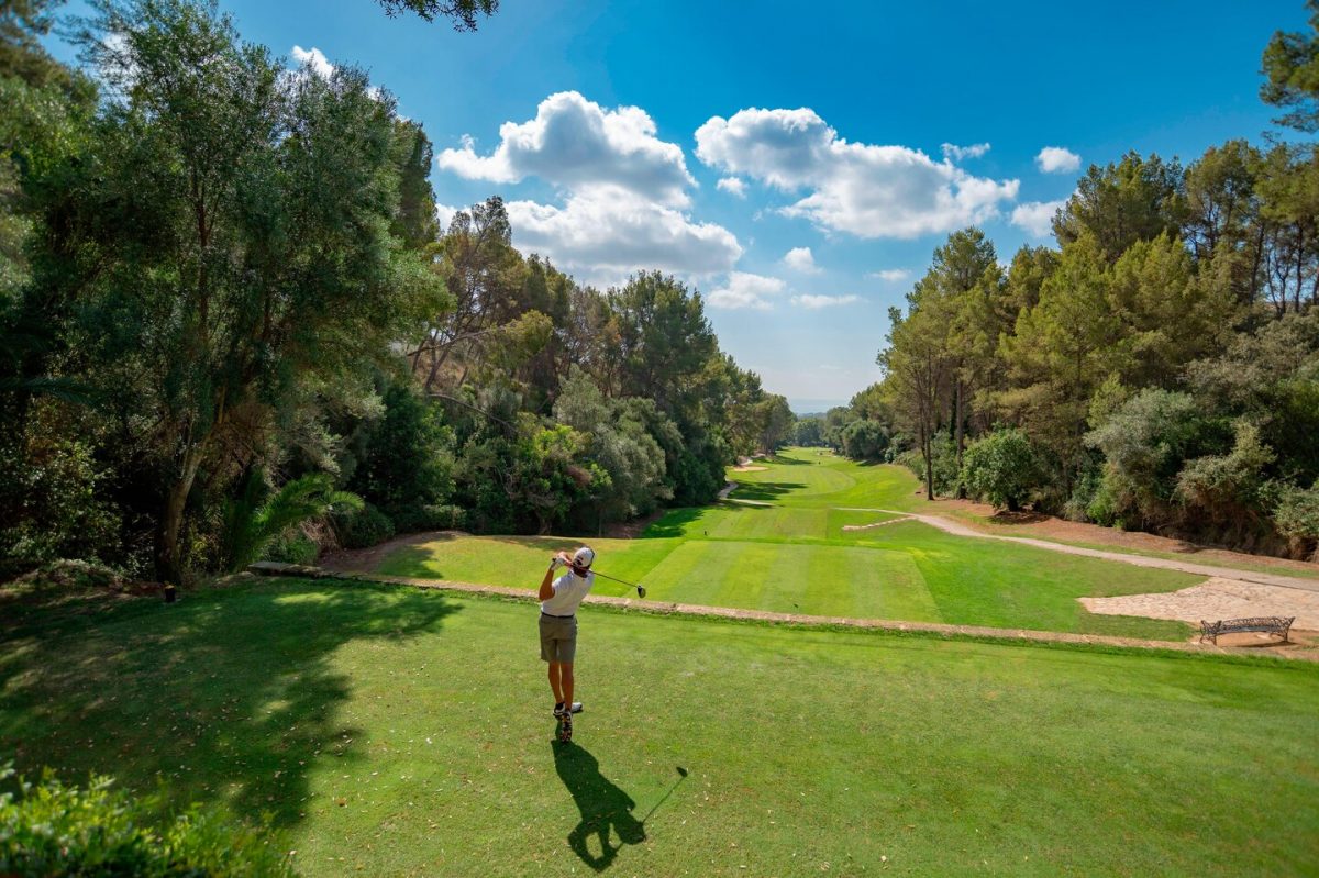 On the tee at Son Muntaner Golf Course, Son Vida, Mallorca