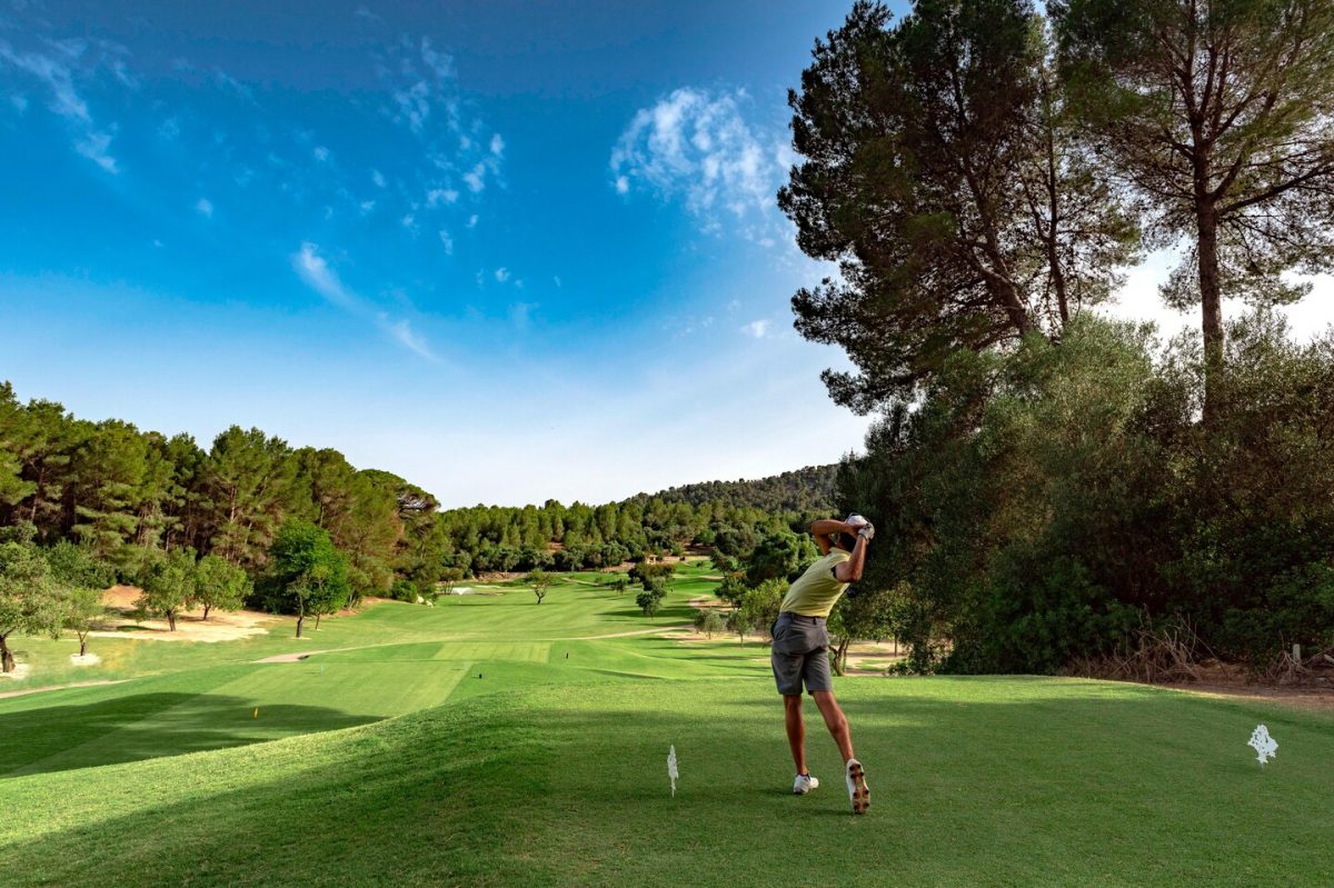 In the swing on Son Muntaner Golf Course, Son Vida, Mallorca