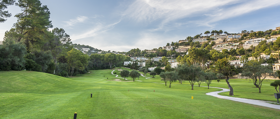 On the third tee at Son Vida golf course, Mallorca