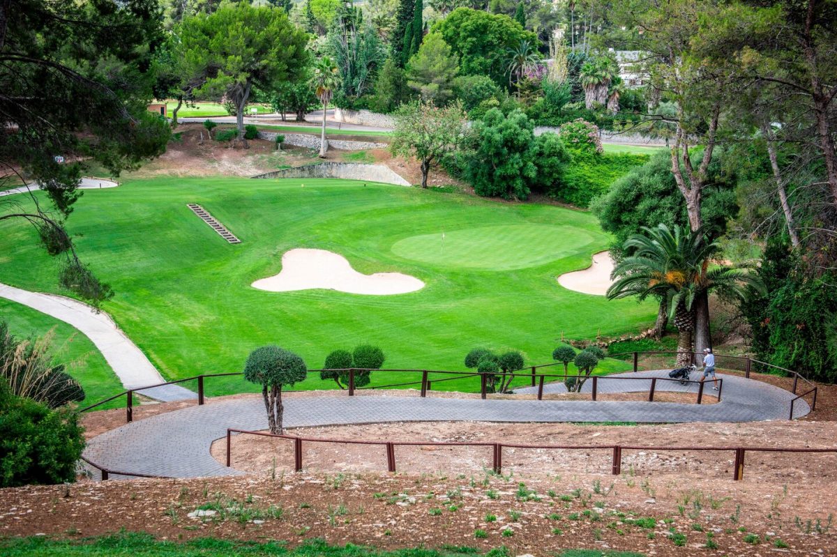 The second green on Son Vida golf course, Mallorca