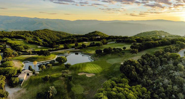 Aerial view of Golf d'Aro, Costa Brava, Spain
