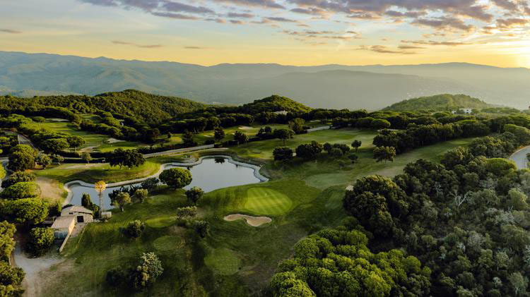 Aerial view of Golf d'Aro, Costa Brava, Spain