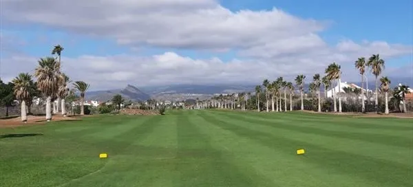 On the yellow tees at Golf del Sur, Tenerife. Golf Planet Holidays.