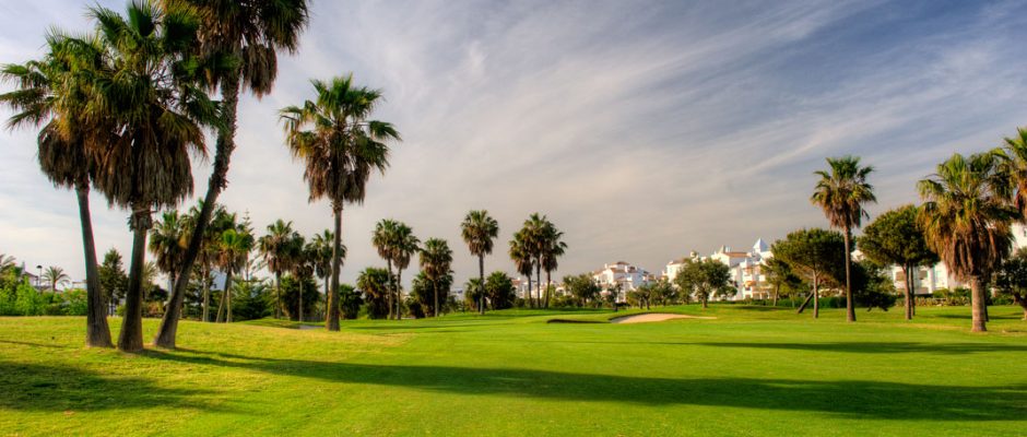 The 14th hole at Costa Ballena Ocean Club de Golf, Costa de la Luz, Spain