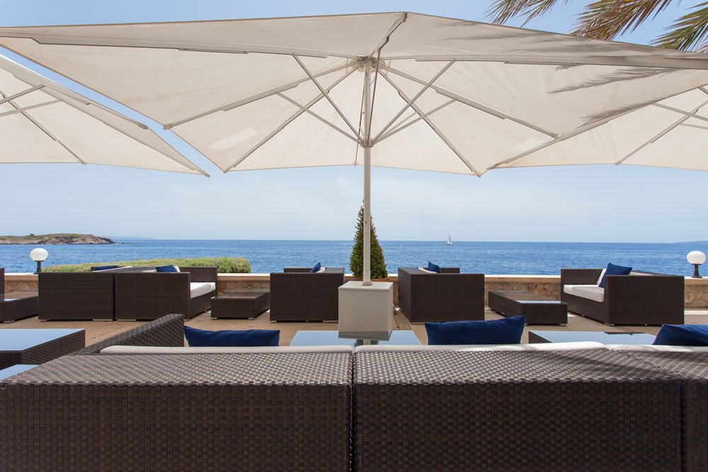 Chill out on the sunloungers at Hotel Bendinat, Palma, Mallorca