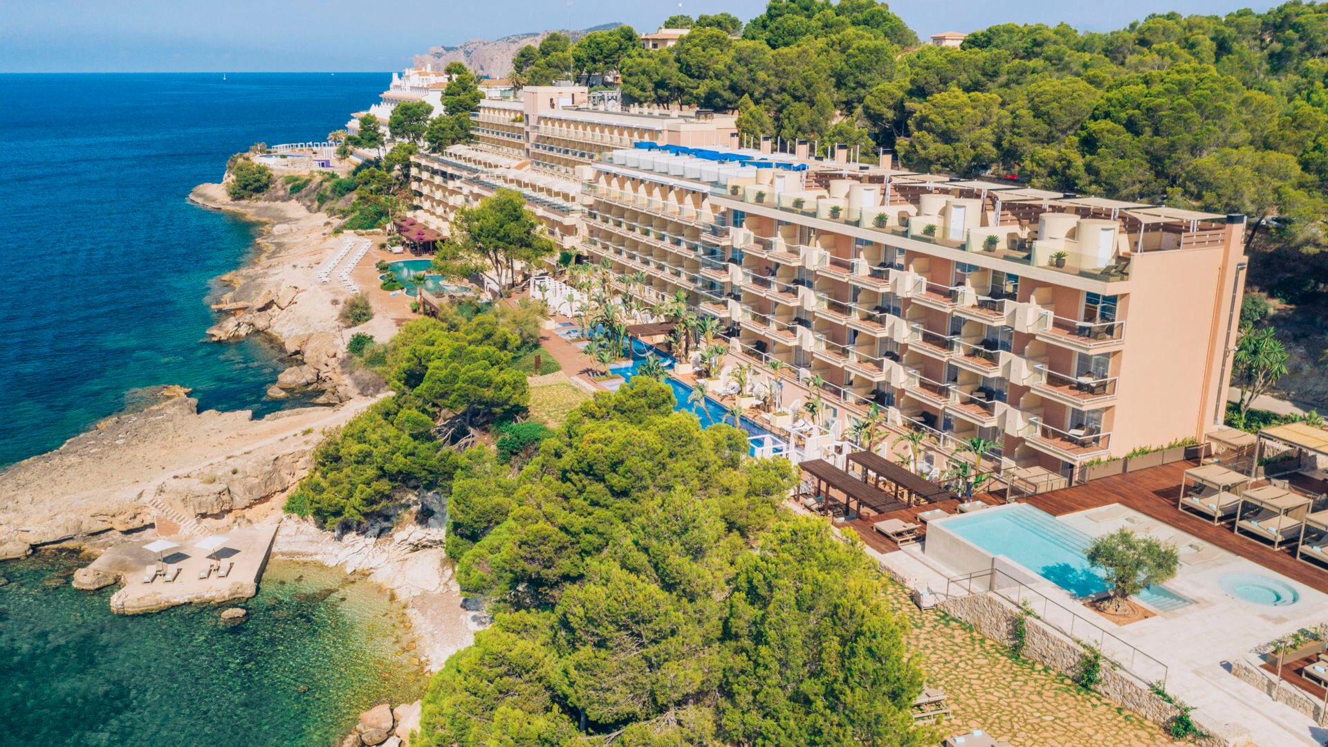 Aerial view of Iberostar Suite Hotel Jardin del Sol, Santa Ponsa, Mallorca