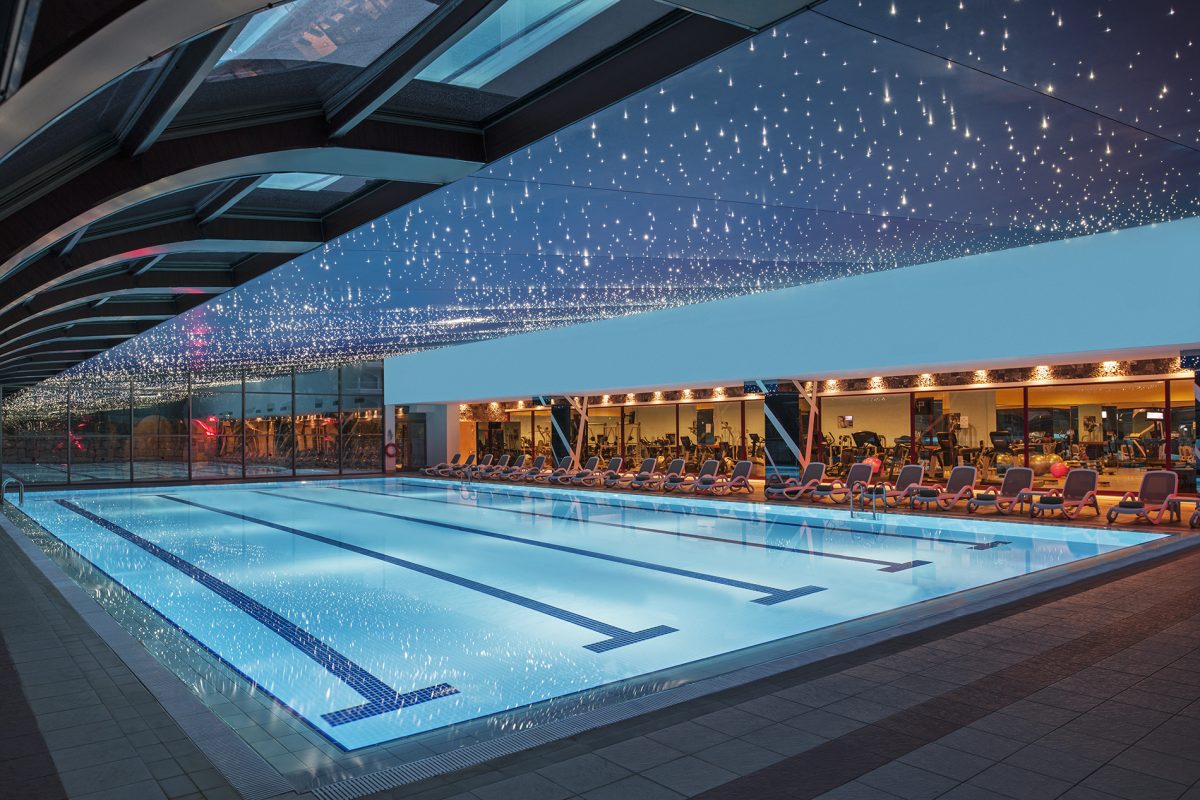The indoor pool at Sirene Belek Hotel, Turkey