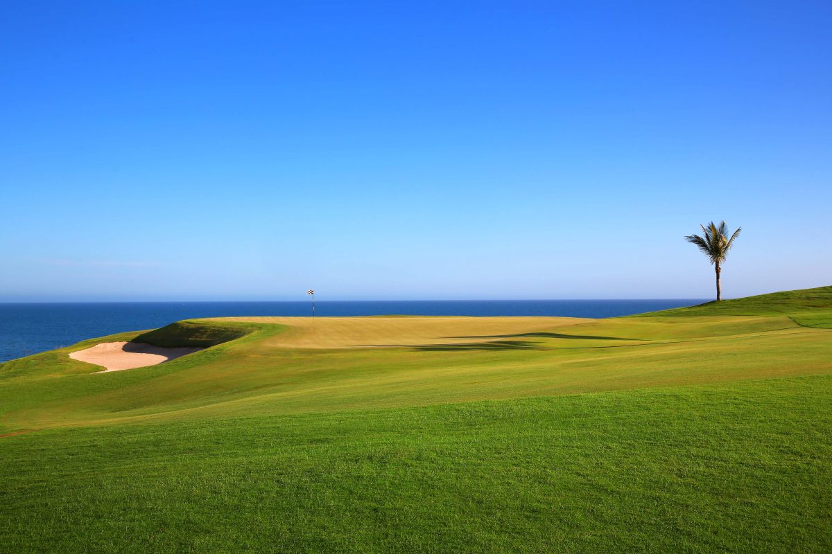 View over the horizon at Meloneras Golf Club, Gran Canaria, Canary Islands
