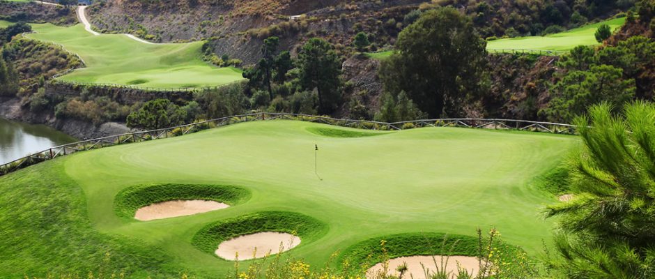 Up in the hills at La Zagaleta Golf Club, Benahavis, Costa del Sol, Spain