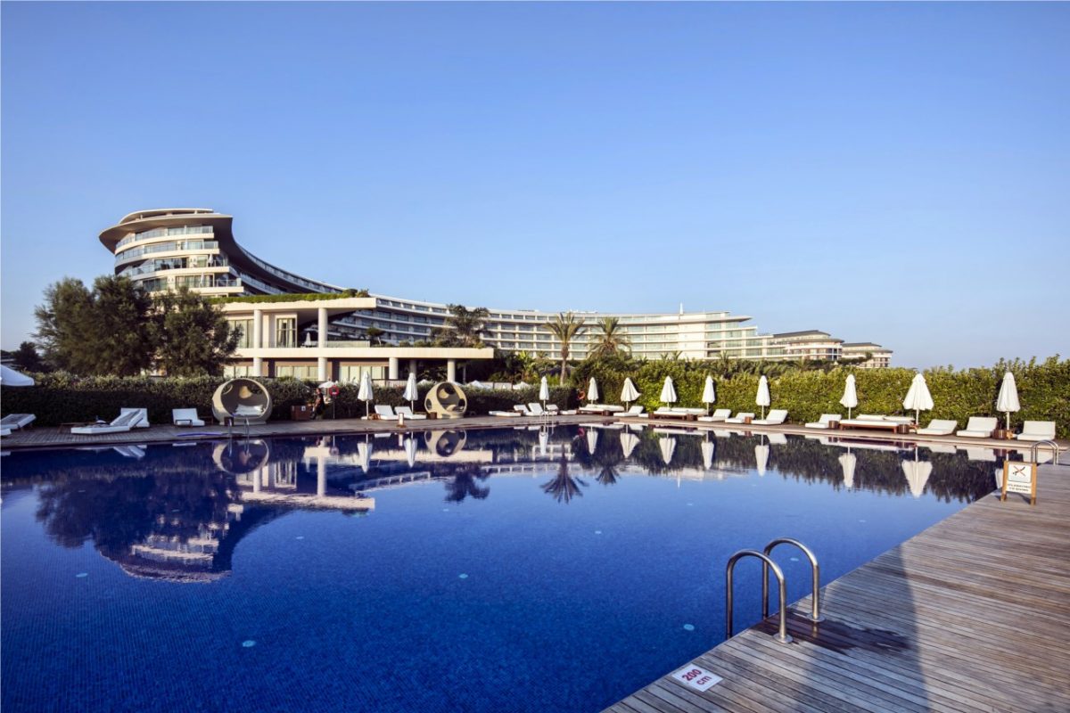 The large pool at Maxx Royal Belek Golf Resort, Turkey