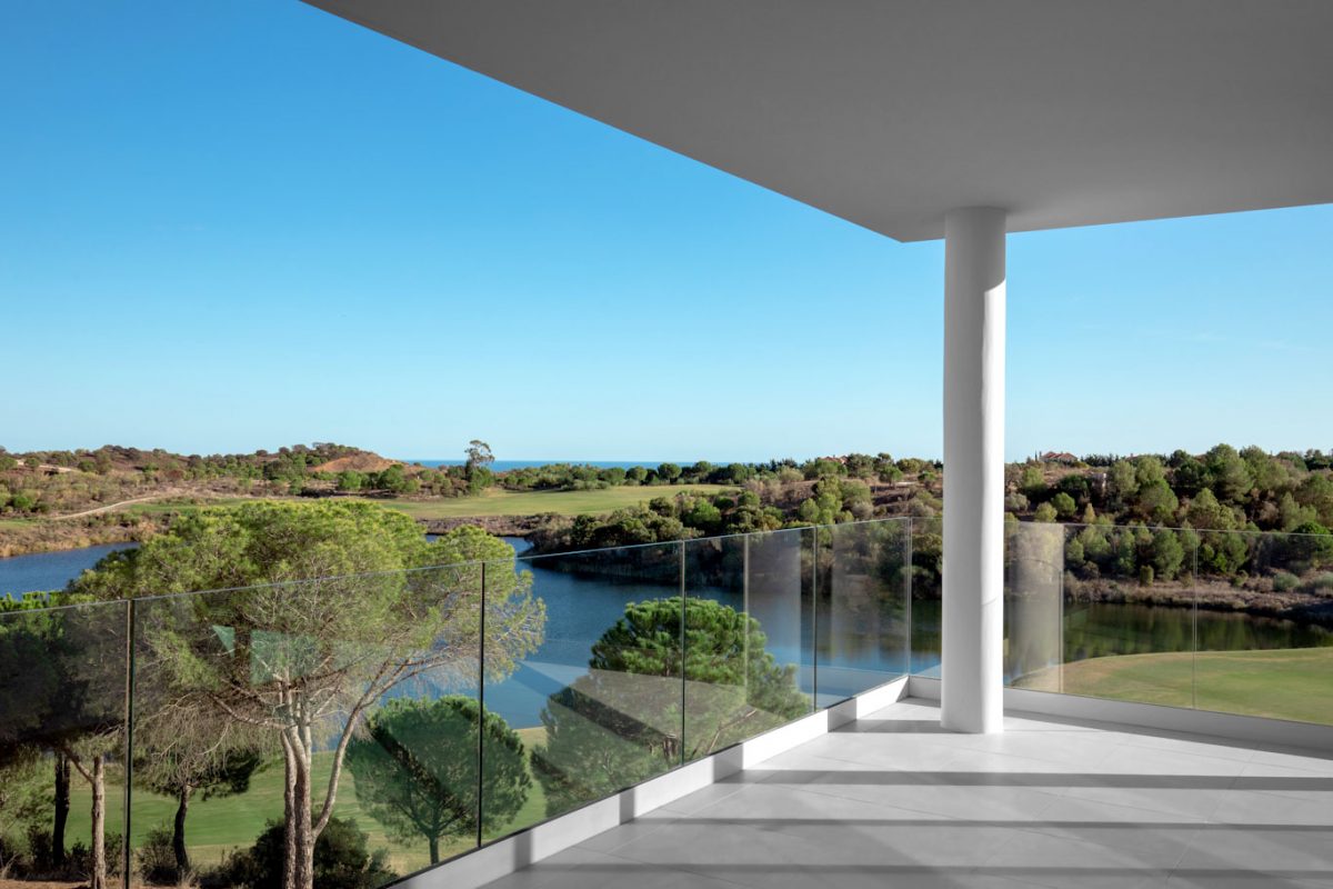 Balcony view at Monte Rei Golf and Country Club, near Tavira, Eastern Algarve, Portugal