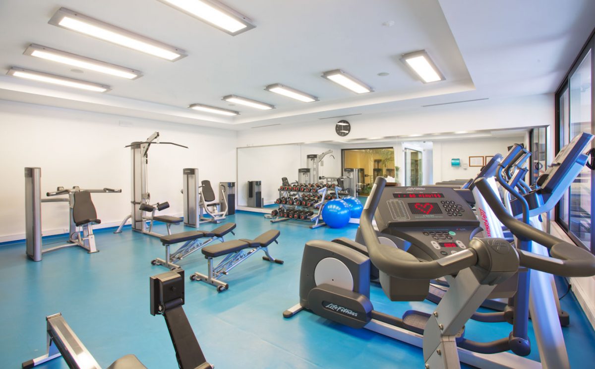 The gym at Monte Rei Golf and Country Club, Tavira, Eastern Algarve, Portugal