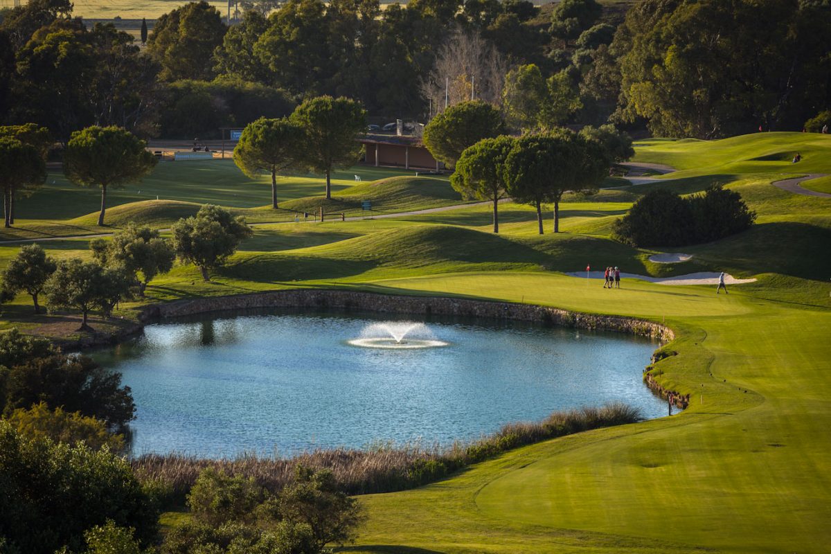 The fifth hole at Montecastillo Golf Course, Jerez, Spain
