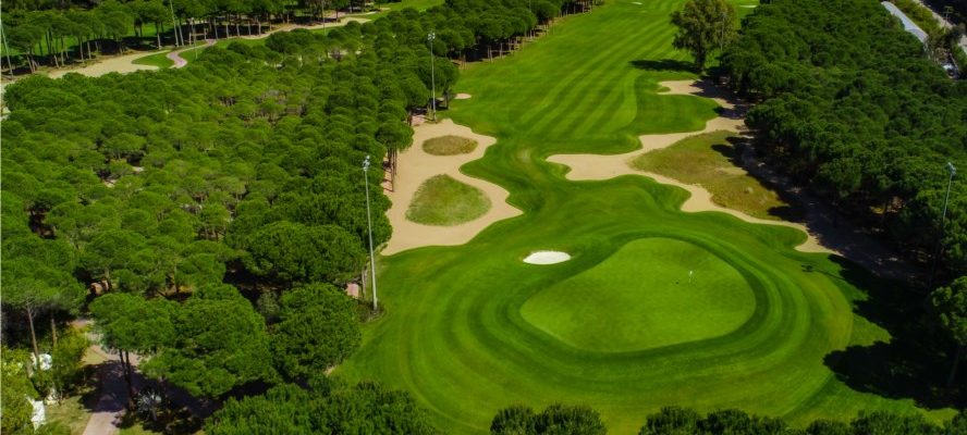 The 11th hole on Montgomerie Maxx Royal Golf Course, Belek, Turkey