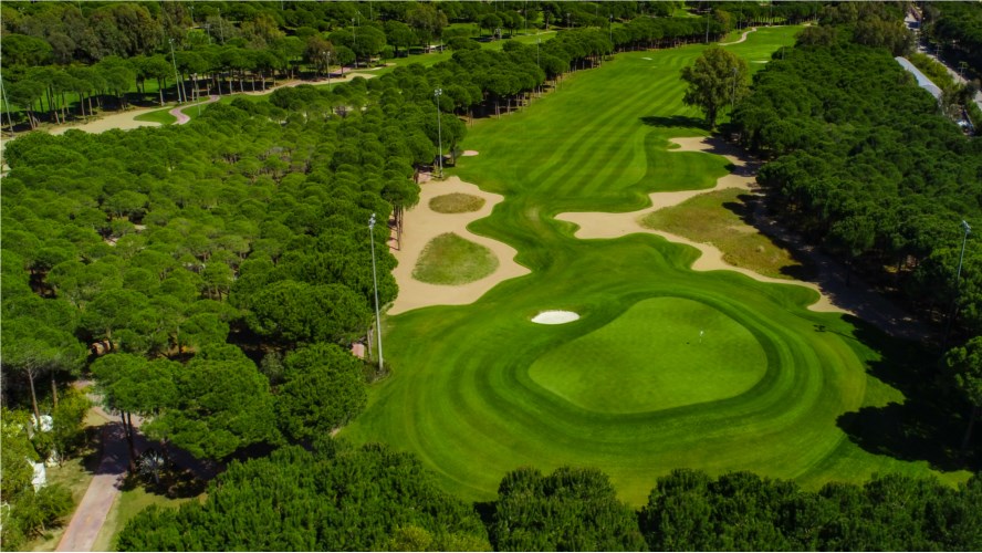The 11th hole on Montgomerie Maxx Royal Golf Course, Belek, Turkey