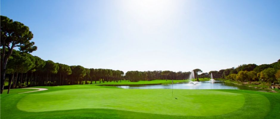 The fourth hole at Montgomerie Maxx Golf Course, Belek, Turkey