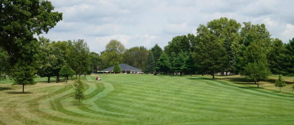Up the immaculate fairway at Monticello Golf Club, Cassina Rizzardi, Italy