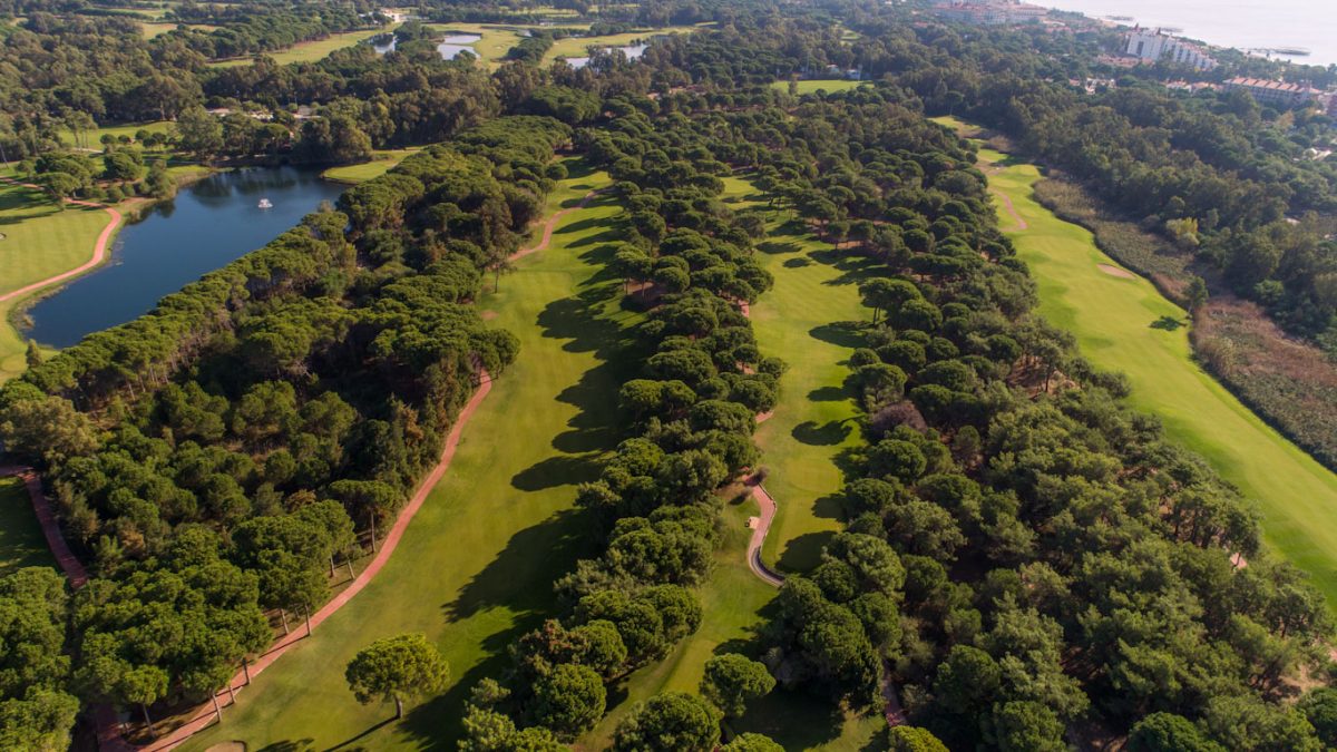 Aerial view of National Golf Club, Belek, Turkey