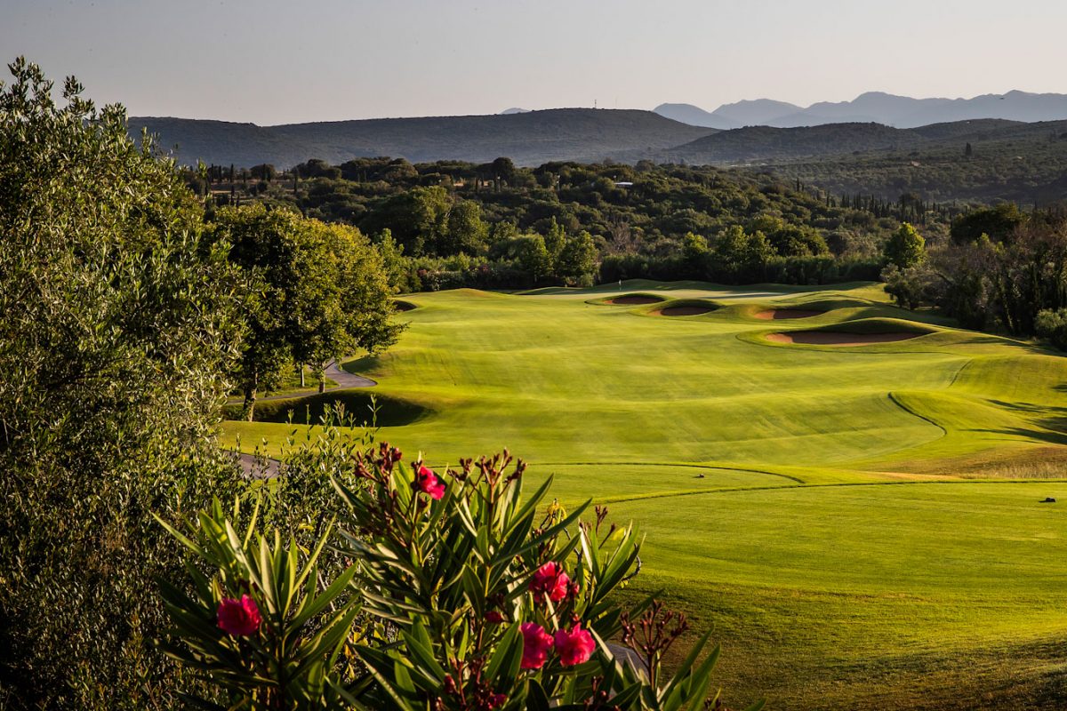 The 13th hole on The Dunes course, Costa Navarino, Greece