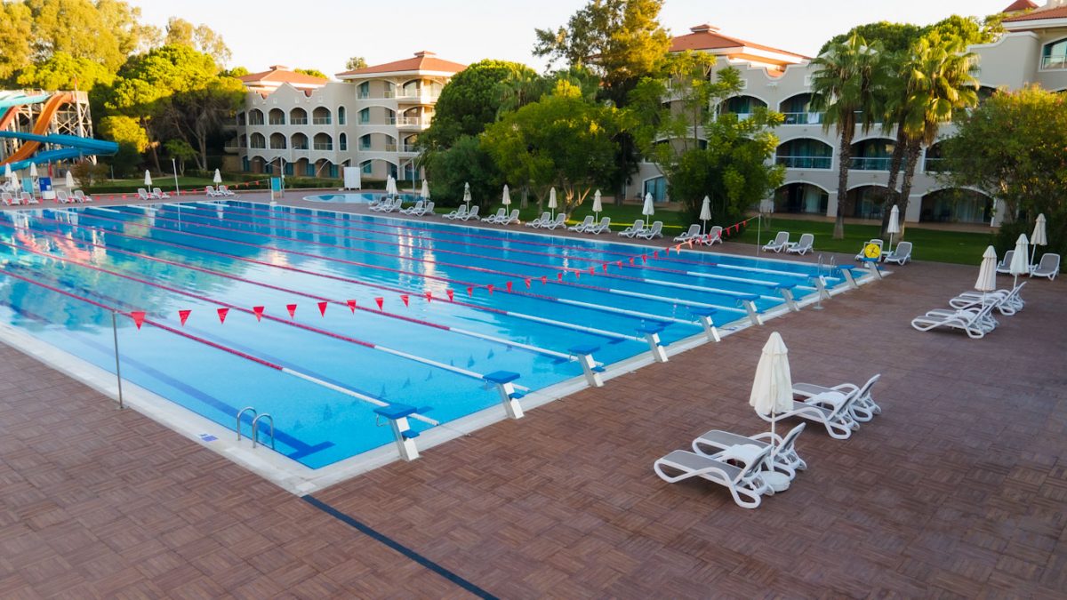 The Olympic sized pool at Sirene Belek Hotel, Turkey