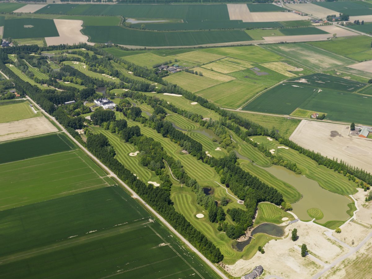 Aerial view of Oostburg Golf Club, Holland