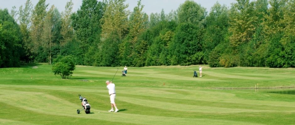 On the course at Oostburg Golf Club, Holland