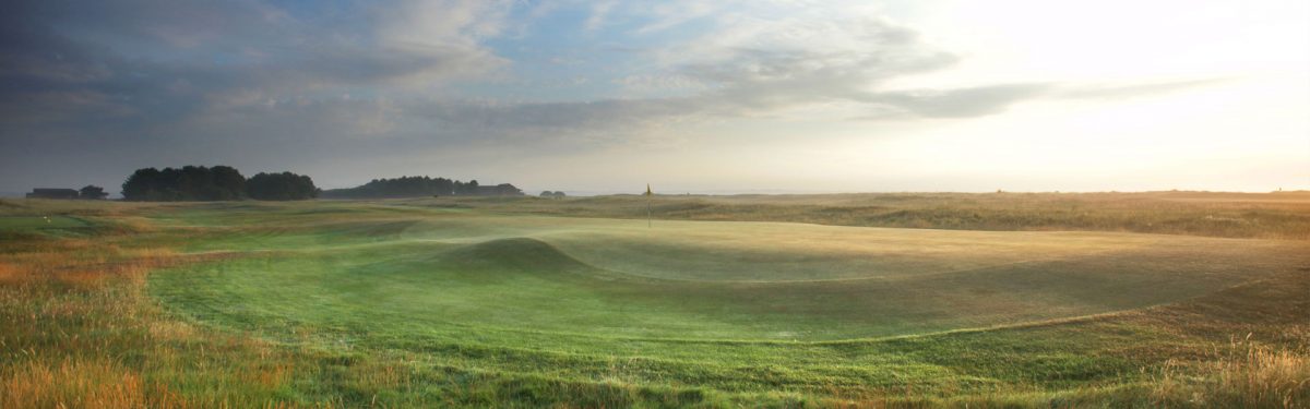 The fourth hole at Prince's Golf Club, Kent, England