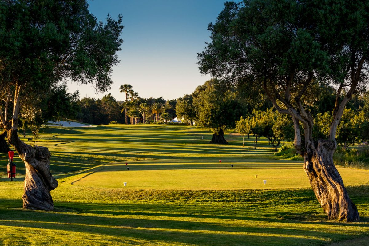 The ninth tee at Quinta da Ria Golf course, Tavira