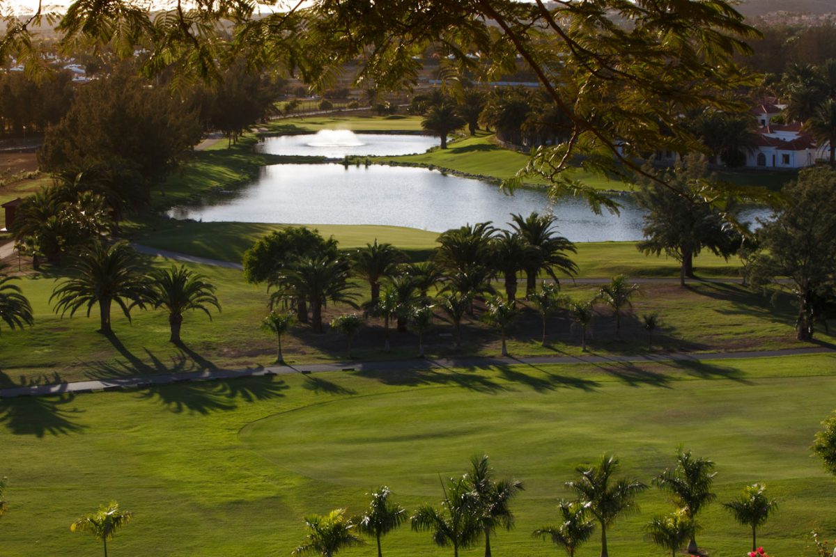 Water features at Maspalomas Golf Club, Gran Canaria, Canary Islands