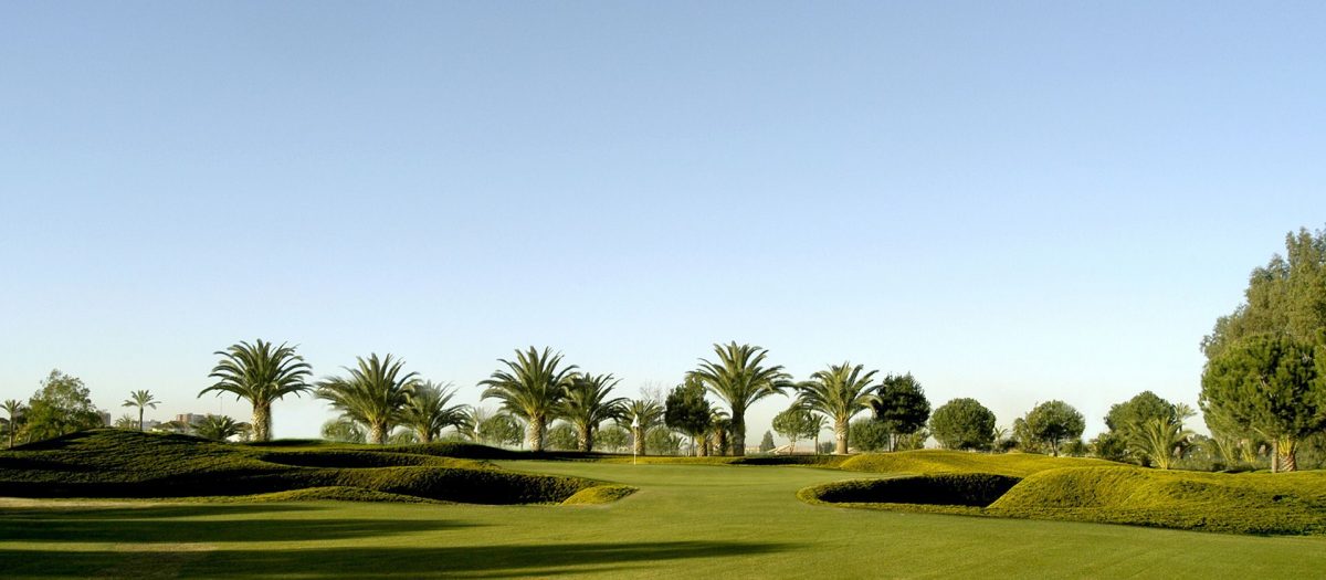 Impressive landscaping at Real Club de Golf de Sevilla, Spain