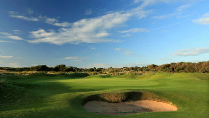 Approach to the green at Royal Birkdale Golf Club, England