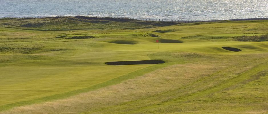 The tenth hole at Royal Porthcawl Golf Club, Wales