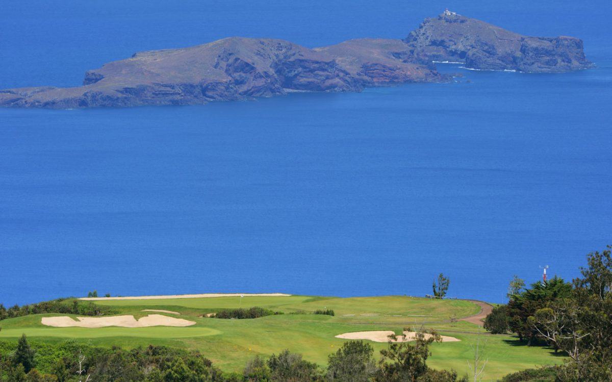 Santo da Serra Golf Course, Madeira, looking out to sea