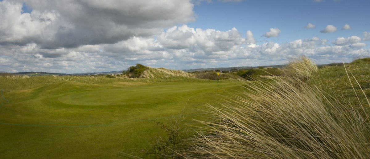 Heading to the green at Saunton Golf Club, Devon, United Kingdom