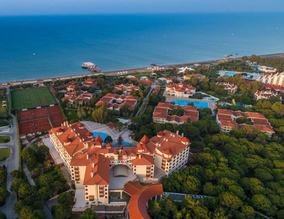 Aerial view of Sirene Belek Hotel, Turkey