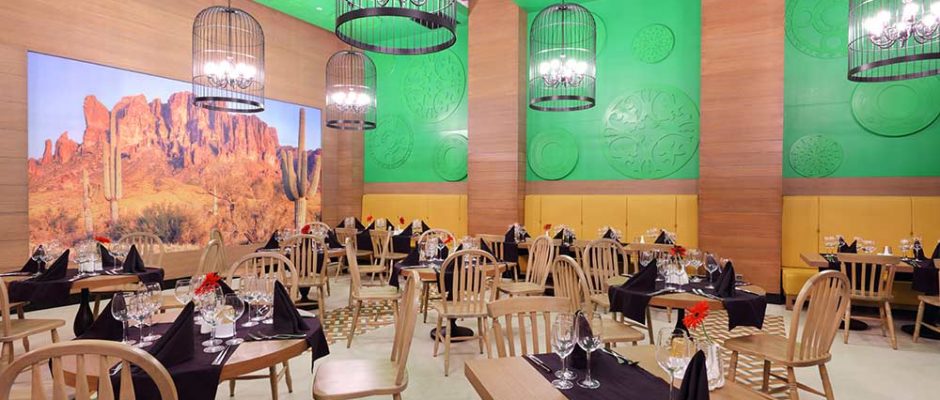 The a la carte restaurant at Sueno Golf Hotel, Belek, Turkey