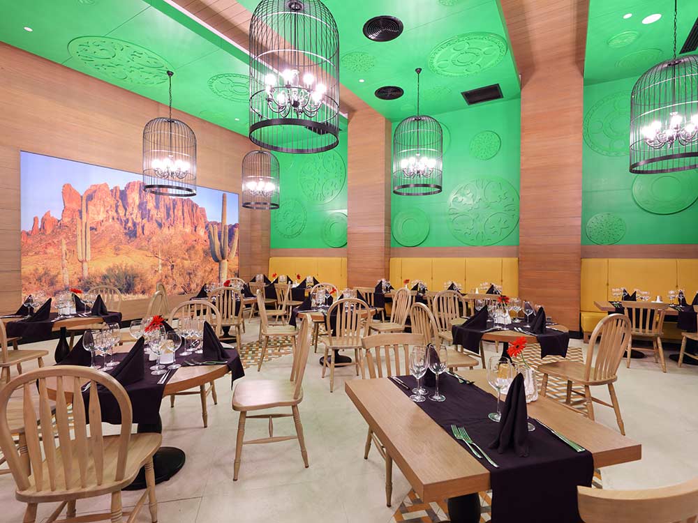 The a la carte restaurant at Sueno Golf Hotel, Belek, Turkey