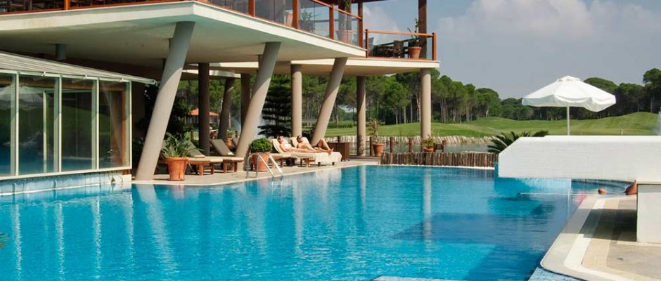 The Sueno Golf Hotel pool, Belek, Turkey