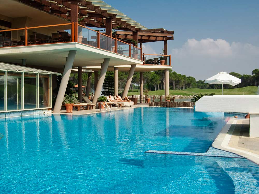 The Sueno Golf Hotel pool, Belek, Turkey