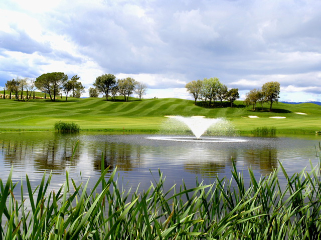 Water features at PGA Catalunya Golf Resort