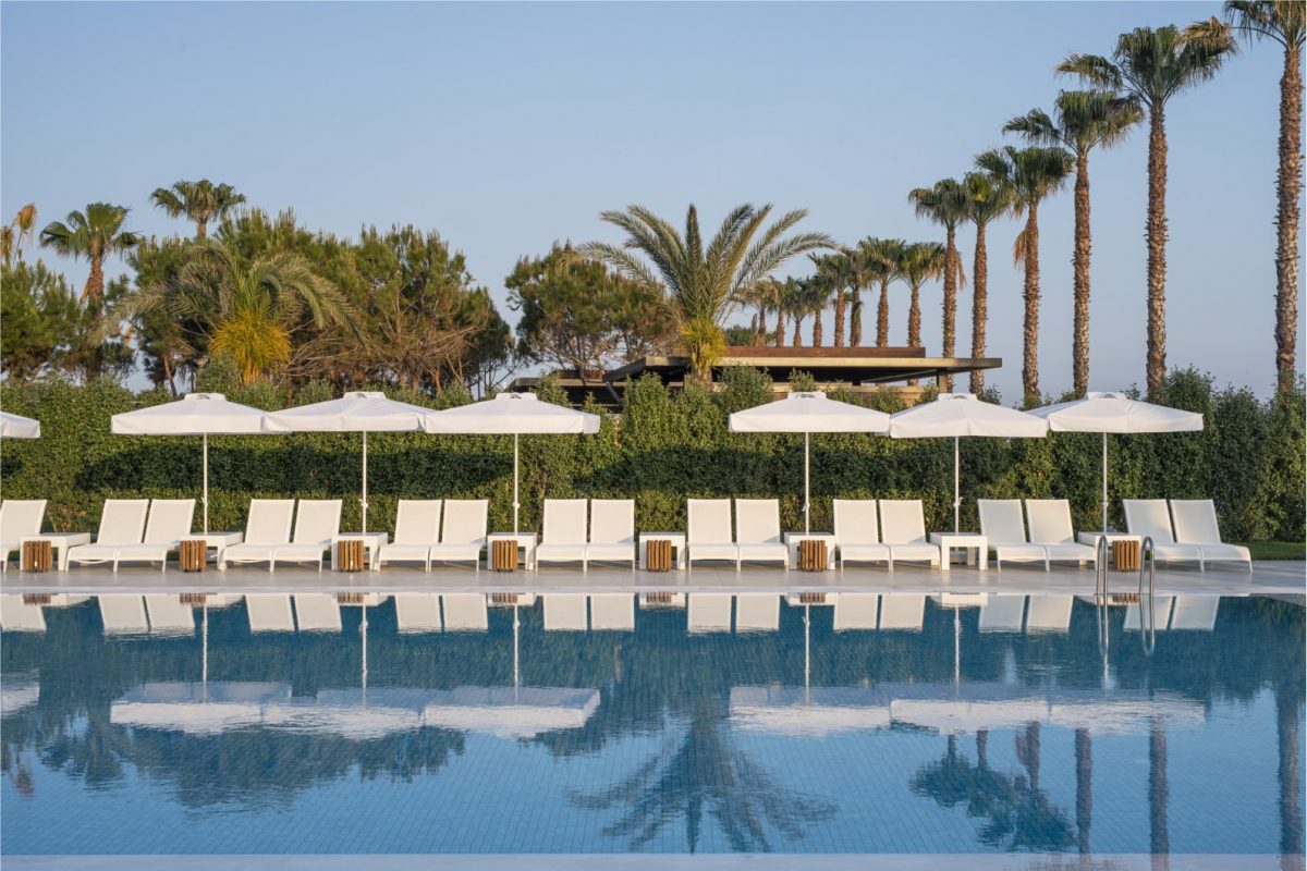 Enjoy the adult pool at Voyage Belek Golf and Spa Hotel, Turkey