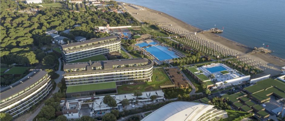A general view of Voyage Belek Golf and Spa Hotel, Belek, Turkey