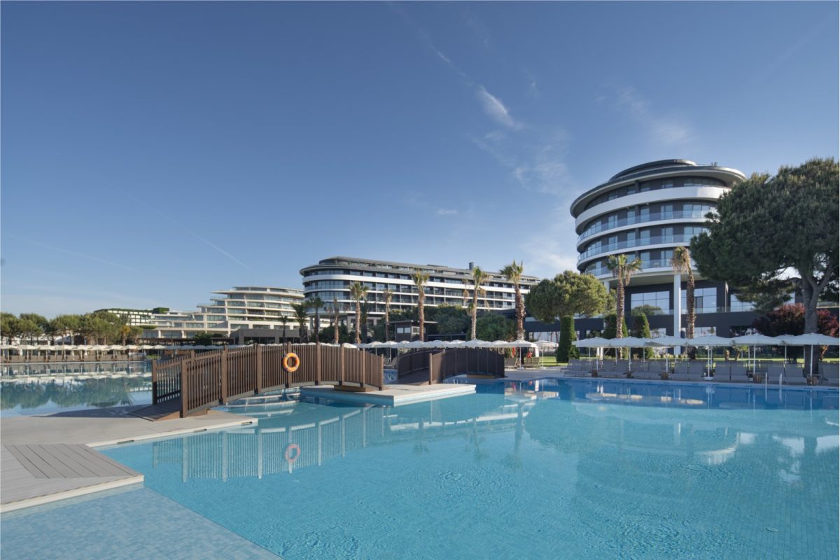 The outdoor pool at Voyage Belek Golf and Spa Hotel, Turkey